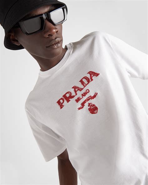 red prada shirt|prada men's t shirts clearance.